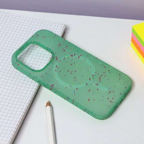 Torbica colorful magsafe za iphone 14 pro 6.1 zelena Slike