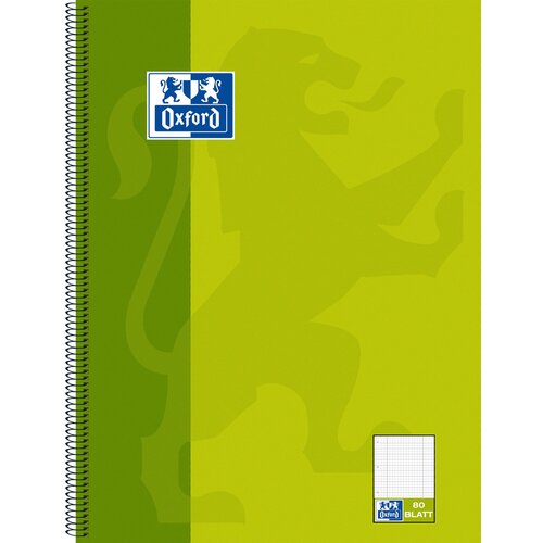 Oxford Beležnica college, KarLi, DIN A4+, zelena, 80 listov, (21655042) Cene
