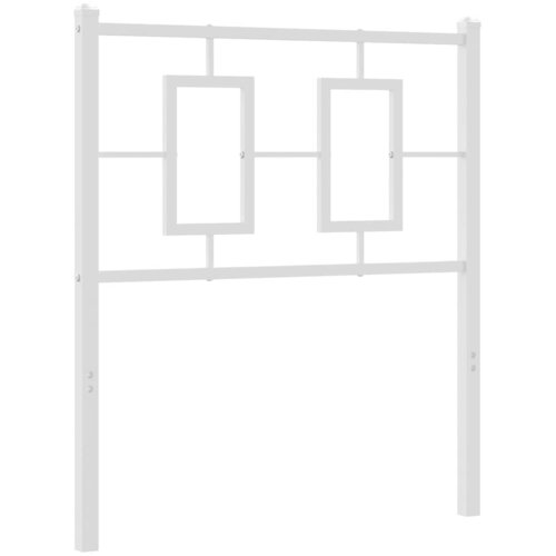  Metalno uzglavlje za krevet, bijelo, 75 cm Slike