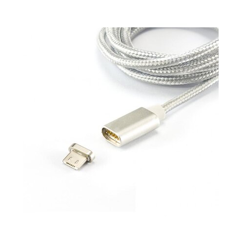 S Box kabl za punjač USB A (muški) na micro USB magnetni konektor (muški) 1m srebrni Slike