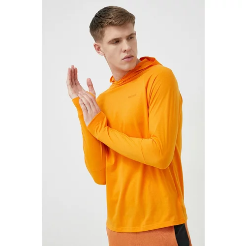 Marmot Športni pulover Crossover oranžna barva, s kapuco