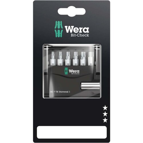Wera classic komplet bit nastavaka mini-check torx (7 -dij., unutarnji TORX® vijci) Cijene
