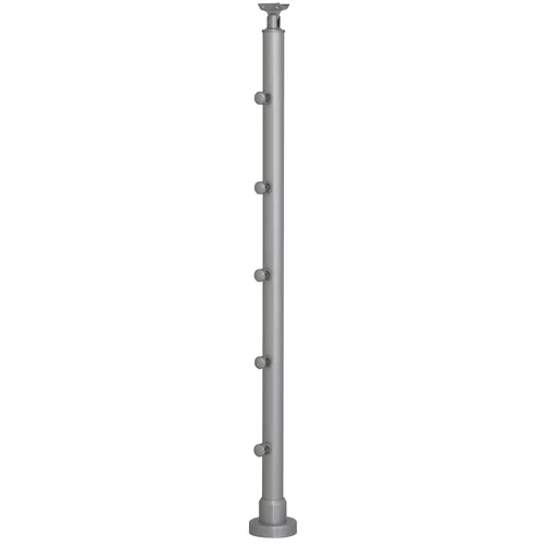  steber za ogajo (970 mm, aluminij, mat, 5 nosilcev)