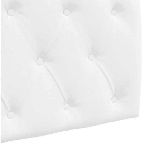  Držeće uzglavlje Zidne Bijeli 110 x 55 x 7 cm tkanina - Bijeli 100 cm bez LED Slike