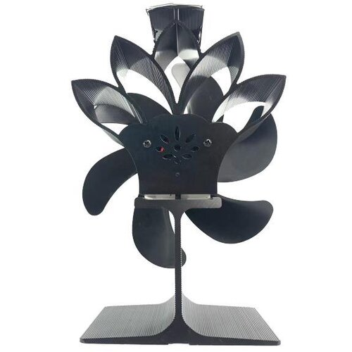 INF Ventilator za peč Ventilator na toplotni pogon Nizka raven hrupa, 6 lopatic Black, (21543834) Slike