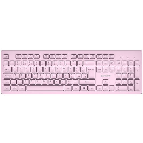 Canyon keyboard HKB-W01 UKUS AAA Wireless Pink ( CNS-HKBW01P ) Cene