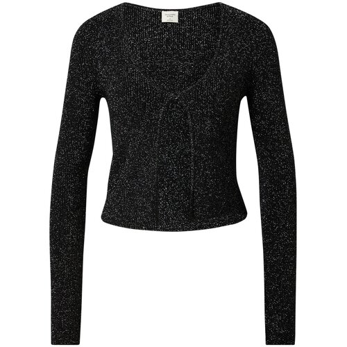 Abercrombie &amp;amp; Fitch Pulover črna / srebrna Slike