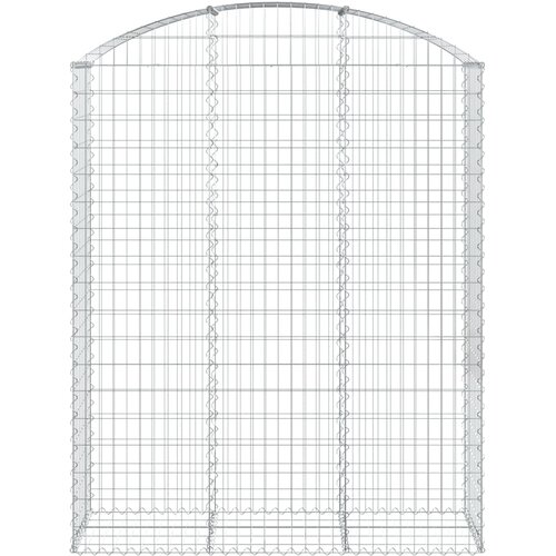  Gabionska ko&amp;scaron;ara s lukom 150x50x180/200 cm pocinčano željezo Slike