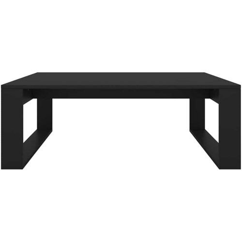  Stolić za kavu crni 100 x 100 x 35 cm od konstruiranog drva Slike