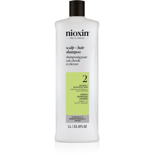 Nioxin System 2 Scalp + Hair Shampoo 1000 ml &amp;scaron;ampon tanka kosa masna kosa za žene Slike