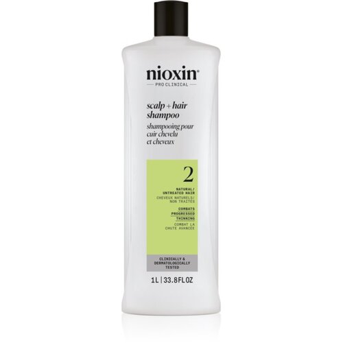 Nioxin System 2 Scalp + Hair Shampoo &amp;scaron;ampon proti redčenju las 1000 ml Slike