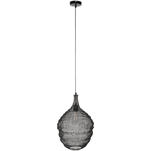 White Label Črna viseča svetilka Lena , &amp;oslash; 37 cm Slike