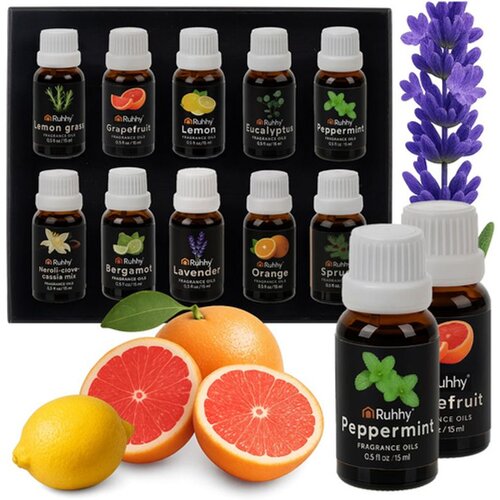Ruhhy mirisna ulja za difuzor i ovlaživač, set 10 x 15 ml Cijene