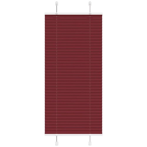vidaXL Plisirana žaluzija bordo rdeča 55x150 cm &scaron;irina blaga 54,4 cm poliester, (5000298369) Cene