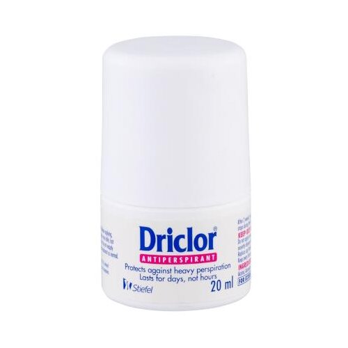 Driclor Antiperspirant roll-on antiperspirant proti pretiranemu potenju 20 ml za ženske Slike