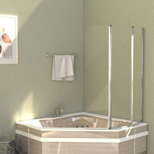 VidaXL tu&amp;scaron;-kabine od kaljenog stakla 2 kom 104 x 130 cm prozirne Slike