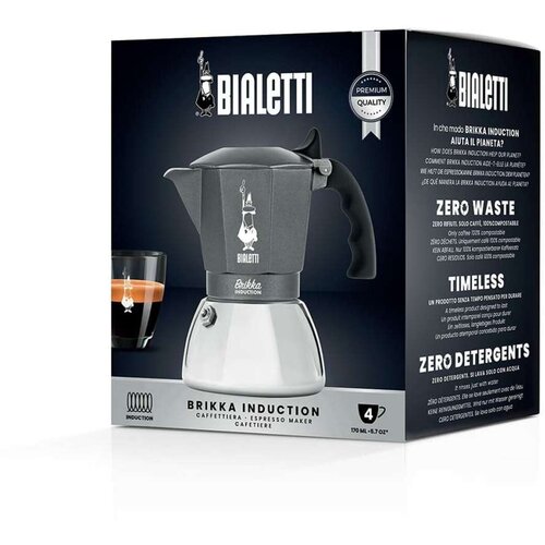 Bialetti Brikka Induction 4 Cup - Moka Pot Lonče Slike