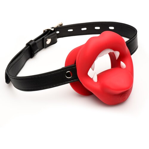 Master Series Vampire Vibrating Mouth Gag Red Slike
