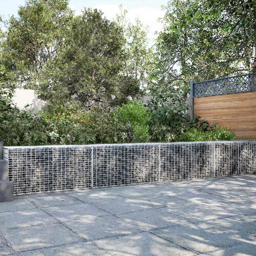  Gabion s žicom debljine 3,5 mm i mrežom 5x2,5 cm 600x20x50 cm Slike