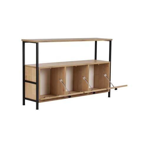 Hanah home komoda solace oak black Slike