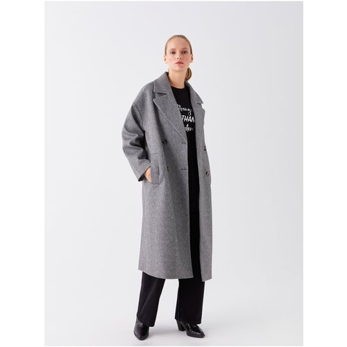 LC Waikiki Jacket Collar Patterned Women&amp;#039;s Cachet Coat Slike