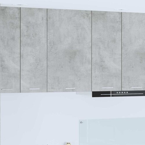 Viseći ormarić s pohranom Beton siva i bijela 50 x 31 x 80 cm Cene