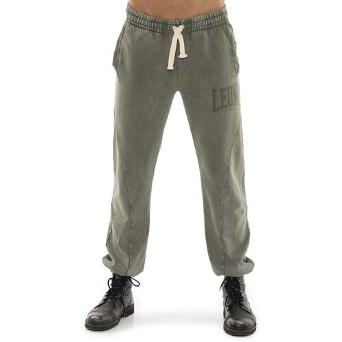 Leone 1947 Spodnji deli trenirke Man Sweatpants Old Wash Zelena Cene