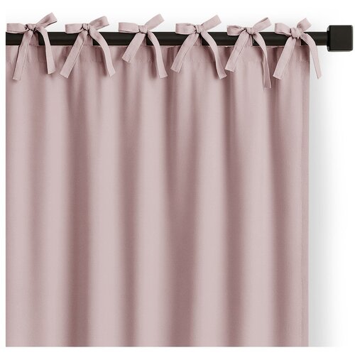 Restilo Prljavo roza zavjesa za djelomično zamračenje 140x250 cm Carli Tie – Cene