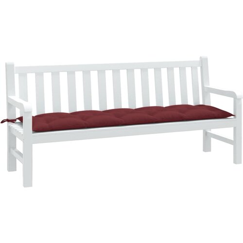The Living Store Blazina za vrtno klop melanž vinsko rdeča 180x50x7 cm blago - Blazina Za Vrtno Klop, (21657135) Cene