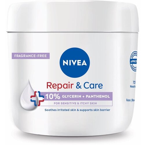 Nivea Repair & Care Sensitive hranilna regeneracijska krema za suho in občutljivo kožo 400 ml Cene