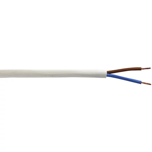 x izolirani kabel (H03VV-F2x0,75, 5 m, Bijele boje)