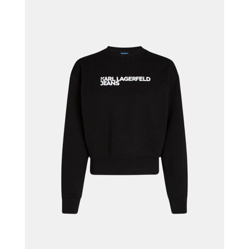 Karl Lagerfeld Puloverji A1W20005 REG ESSENTIAL LOGO Črna Slike