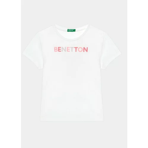 United Colors Of Benetton Majica 3I1XC10H8 Bela Regular Fit