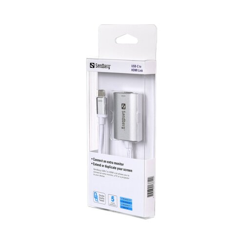  Sandberg USB-C to HDMI Link 4K/60 Hz 136-12 Slike