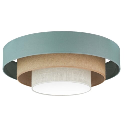  Duolla-LED stropna LED svetiljka LUNETA LED/26W/230V, prečnik 60 cm, 4000K, tirkizna/bež Slike