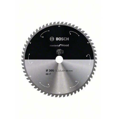 Bosch standard for Wood list kružne testere za akumulatorske testere 305x2,2x30 T60 2608837742, 305x2,2x30 T60 Cene