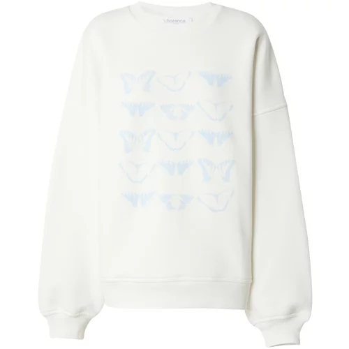 florence by mills exclusive for ABOUT YOU Sweater majica 'June' svijetloplava / bijela