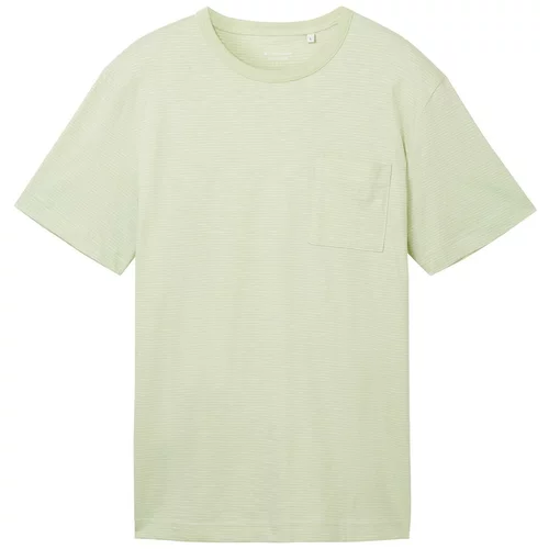 Tom Tailor Majica boja slonovače / pastelno zelena