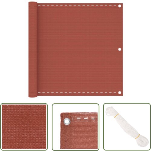  The Living Store Balkonsko platno terakota 90x300 cm HDPE - Balkonsko Platno, (21743688) Slike