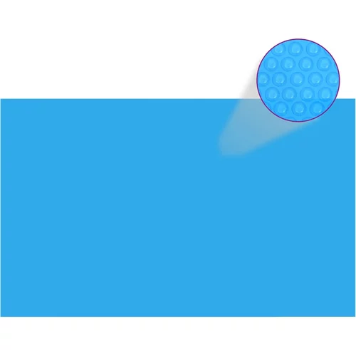 vidaXL Pravokotno pokrivalo za bazen 260 x 160 cm PE modro