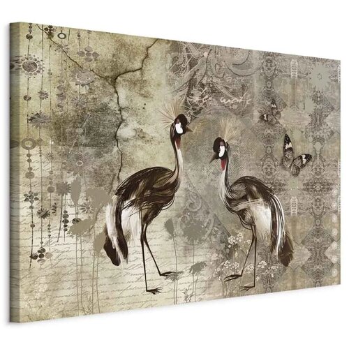  Slika - Retro Cranes (1 Part) Wide 120x80 Na talijanskom platnu Cene