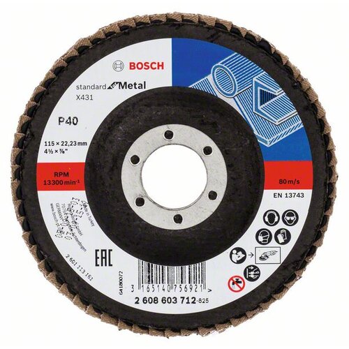 Bosch brusni disk za metalnu klapnu Ramen-80G 115k22.23mm Slike