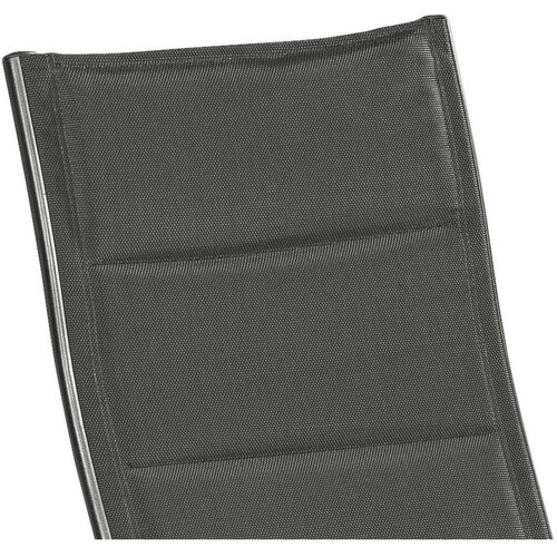 Gardenson Zložljiv Vrtni Stol Florenz, Aluminij, Tekstil, Siva Slike