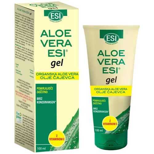 Esi Aloe Vera gel s čajevcem in vitaminom E 100 ml