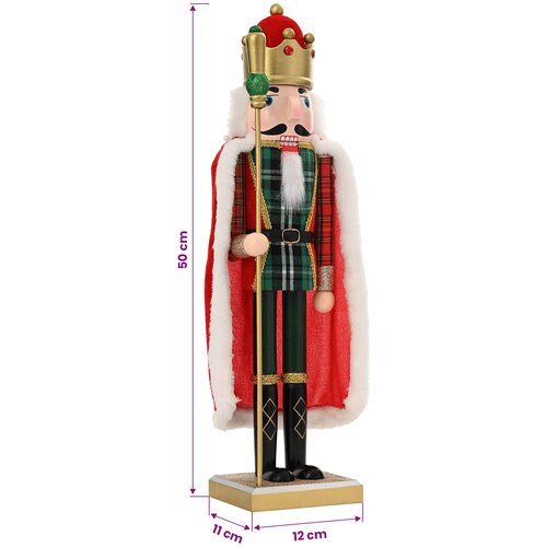  Božićni nutcracker TURKU Crvena i Crna 50 cm Slike