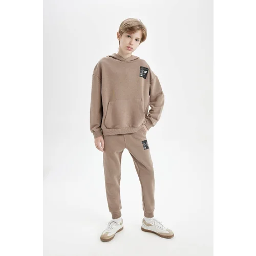 Defacto Boys Woven Labeled Elastic Waist Leg Pocket School Jogger Sweatpants