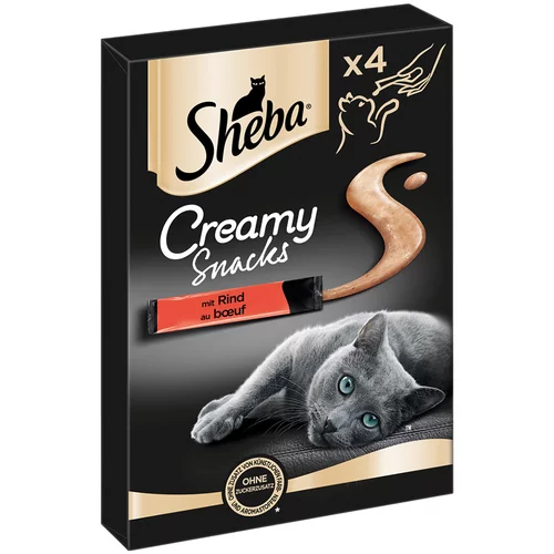 Sheba 2 + 1 gratis! 3 x Creamy Snacks - Govedina (12 x 12 g)