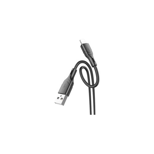 USB kabal BOROFONE BX99 Method 60W, 2,4 A silicone charging data cable 1m, Type-A to lighting, black Cijene