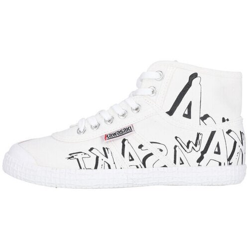 Kawasaki Graffiti Canvas Boot K202415-ES 1002 White Bijela Slike