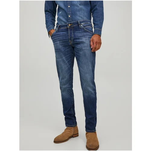 Jack & Jones Blue Mens Slim Fit Jeans Glenn - Men